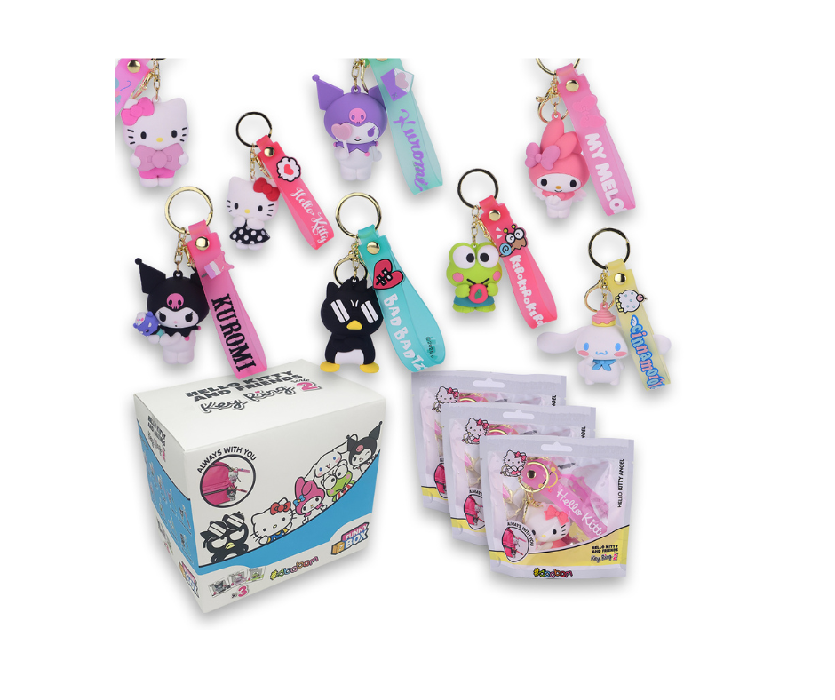 Portachiavi Sanrio assortiti – Blind Box sorpresa