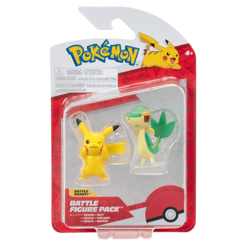 Pokémon Battle Figure Pack – Pikachu & Snivy